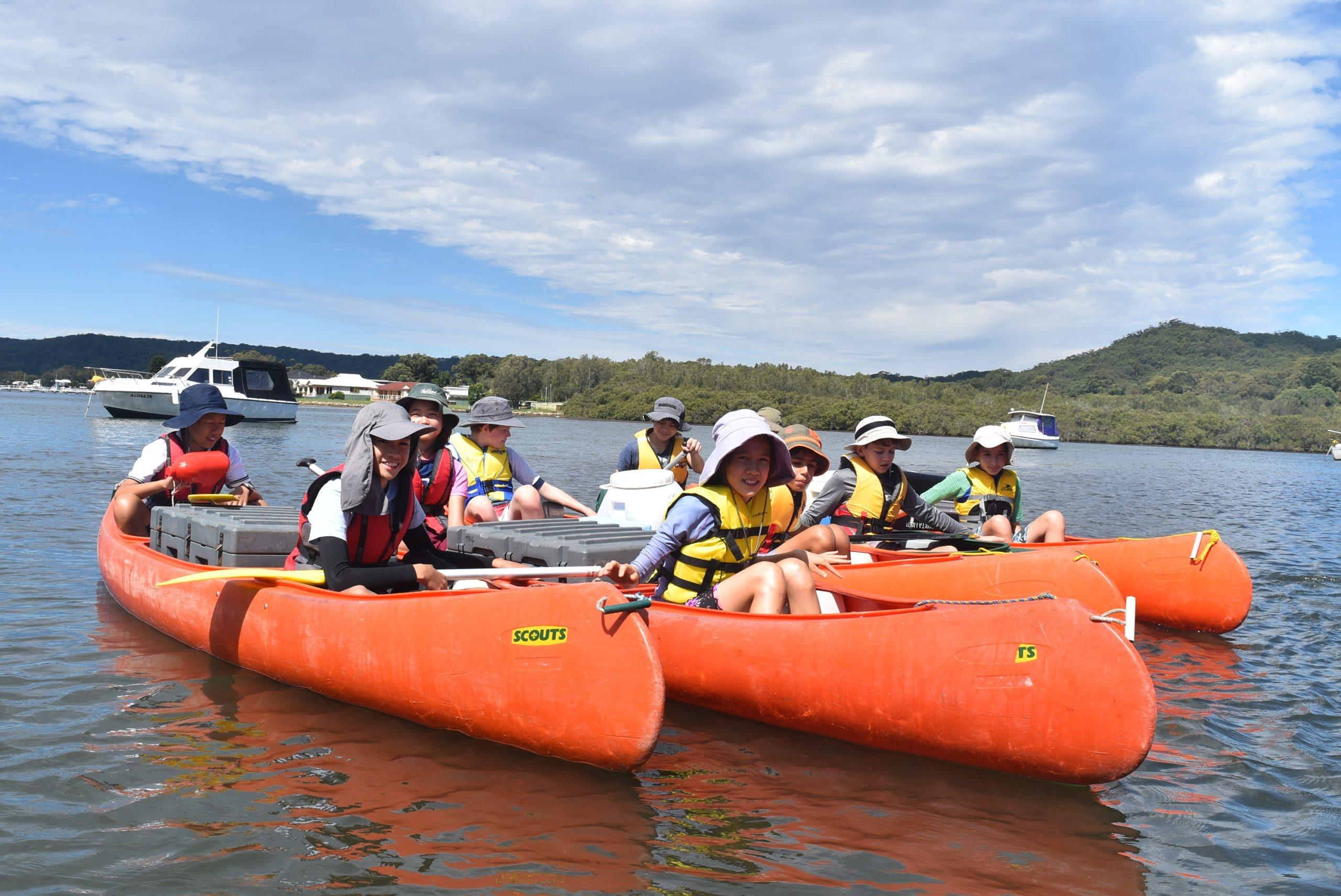 Canoeing Sydney North Region Scouts